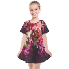 Pink Flower Kids  Smock Dress