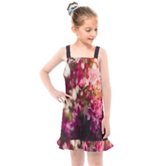 Pink Flower Kids  Overall Dress