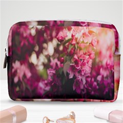 Pink Flower Make Up Pouch (Medium)