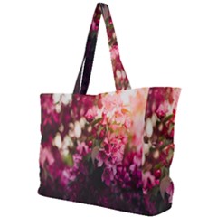 Pink Flower Simple Shoulder Bag