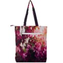 Pink Flower Double Zip Up Tote Bag View2