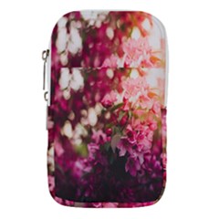 Pink Flower Waist Pouch (Large)