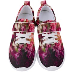 Pink Flower Women s Velcro Strap Shoes