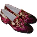 Pink Flower Women s Chunky Heel Loafers View3