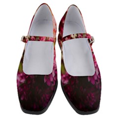 Pink Flower Women s Mary Jane Shoes