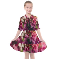 Pink Flower Kids  All Frills Chiffon Dress