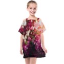 Pink Flower Kids  One Piece Chiffon Dress View1