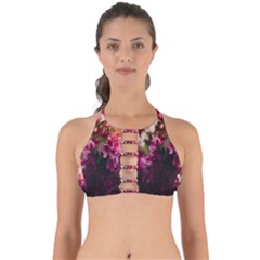 Pink Flower Perfectly Cut Out Bikini Top