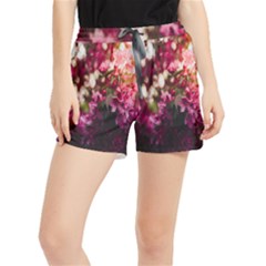 Pink Flower Women s Runner Shorts