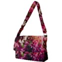 Pink Flower Full Print Messenger Bag (L) View1