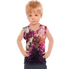 Pink Flower Kids  Sport Tank Top