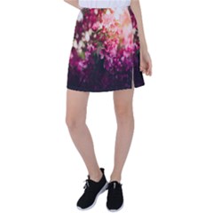 Pink Flower Tennis Skirt