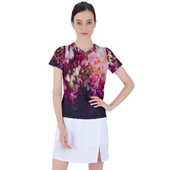 Pink Flower Women s Sports Top