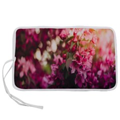 Pink Flower Pen Storage Case (S)