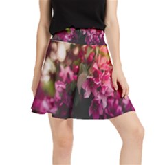 Pink Flower Waistband Skirt