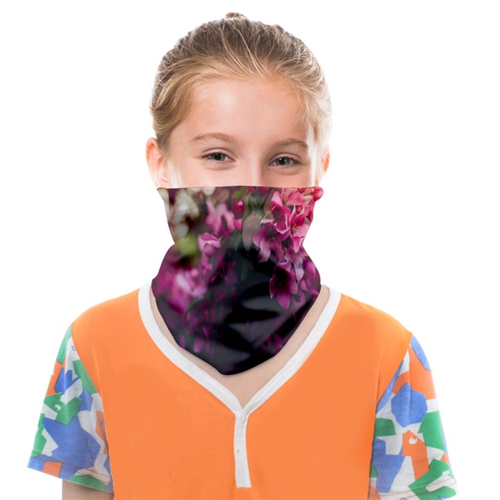 Pink Flower Face Covering Bandana (Kids)