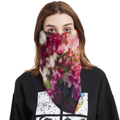 Pink Flower Face Covering Bandana (Triangle)