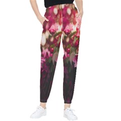 Pink Flower Women s Tapered Pants