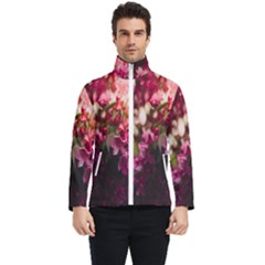 Pink Flower Men s Bomber Jacket