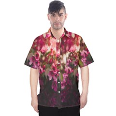 Pink Flower Men s Hawaii Shirt