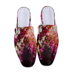 Pink Flower Women s Classic Backless Heels