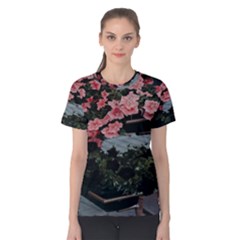 Pink Peony  Flower Women s Cotton Tee