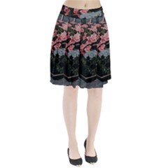 Pink Peony  Flower Pleated Skirt