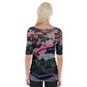 Pink Peony  Flower Wide Neckline Tee View2