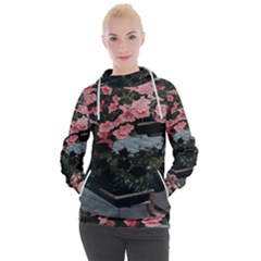 Pink Peony  Flower Women s Hooded Pullover