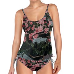 Pink Peony  Flower Tankini Set