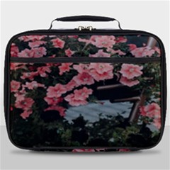 Pink Peony  Flower Full Print Lunch Bag by artworkshop