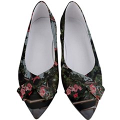 Pink Peony  Flower Women s Bow Heels