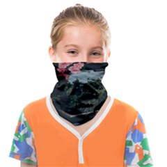 Pink Peony  Flower Face Covering Bandana (Kids)