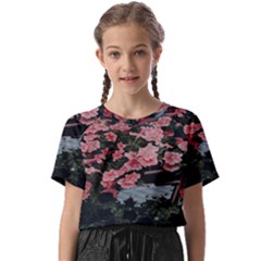 Pink Peony  Flower Kids  Basic Tee