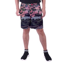 Pink Peony  Flower Men s Pocket Shorts