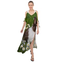 Rabbit Maxi Chiffon Cover Up Dress by artworkshop