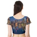 Seaside River Short Sleeve Crop Top View2