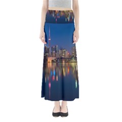 Seaside River Full Length Maxi Skirt by artworkshop