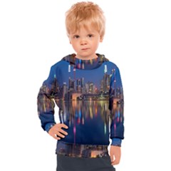 Seaside River Kids  Hooded Pullover by artworkshop