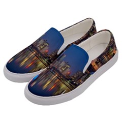 Seaside River Men s Canvas Slip Ons by artworkshop