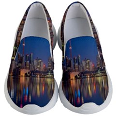 Seaside River Kids Lightweight Slip Ons by artworkshop