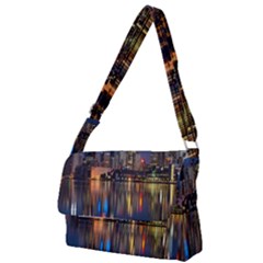 Seaside River Full Print Messenger Bag (s) by artworkshop