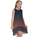 Sky Gradient Kids  Frill Swing Dress View3