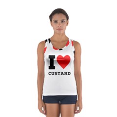 I Love Custard Sport Tank Top  by ilovewhateva