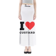 I Love Custard Full Length Maxi Skirt by ilovewhateva