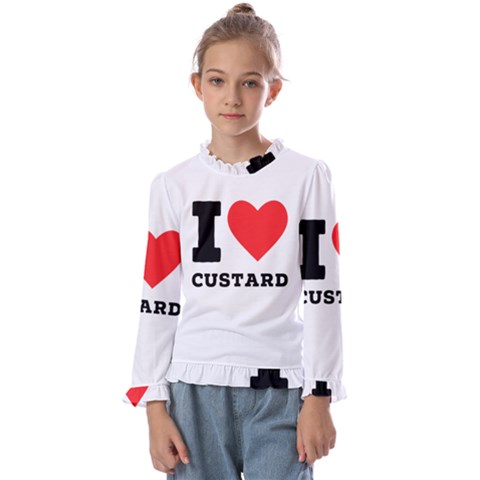 I Love Custard Kids  Frill Detail Tee by ilovewhateva