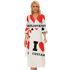 I Love Custard Midsummer Wrap Dress by ilovewhateva