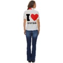 I love custard Women s Short Sleeve Double Pocket Shirt View4