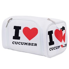 I Love Cucumber Toiletries Pouch by ilovewhateva