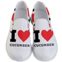 I love cucumber Men s Lightweight Slip Ons View1